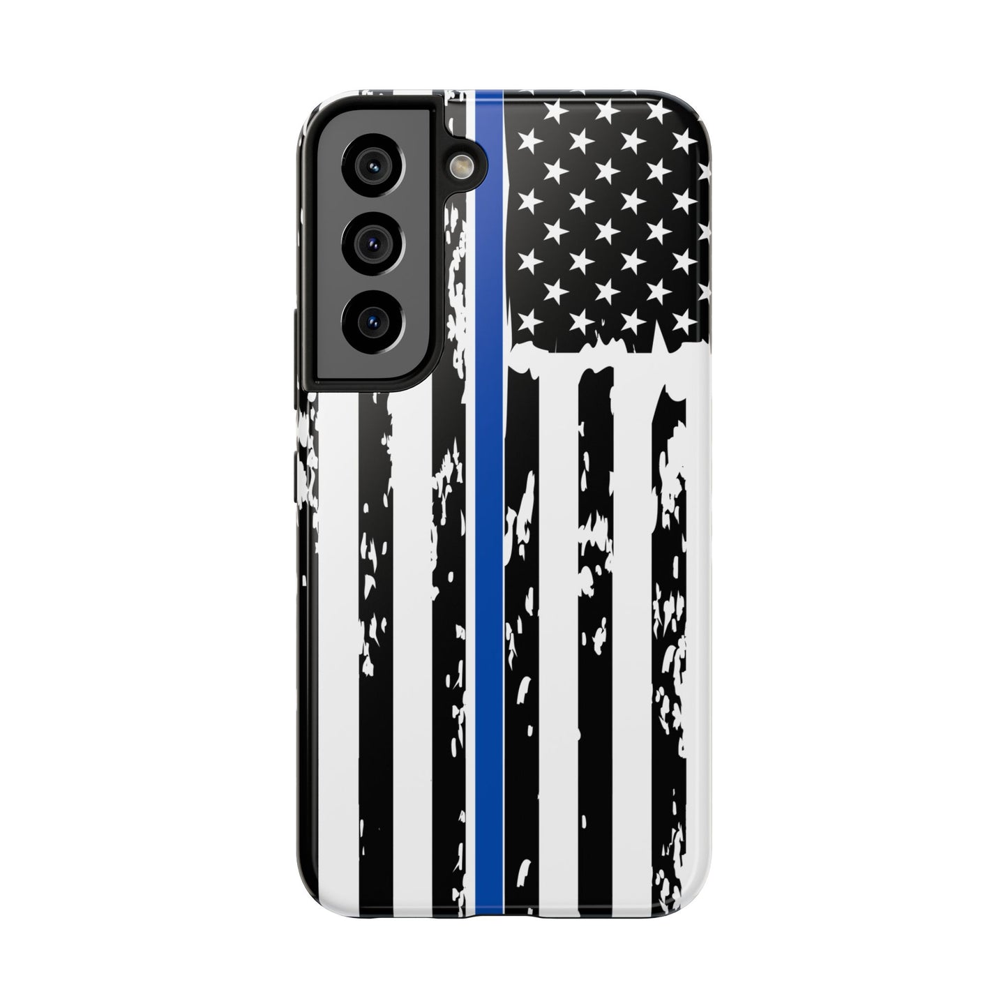 Phone Case: American Flag Blue Line Law Enforcement