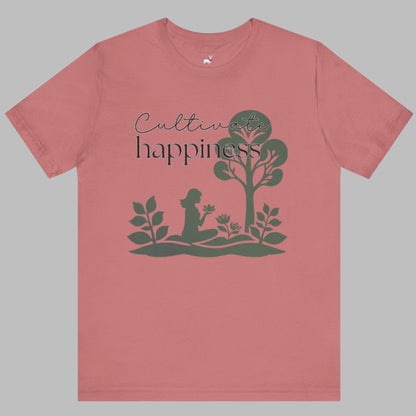 Short Sleeve Tee - Cultivate Happiness Shirt