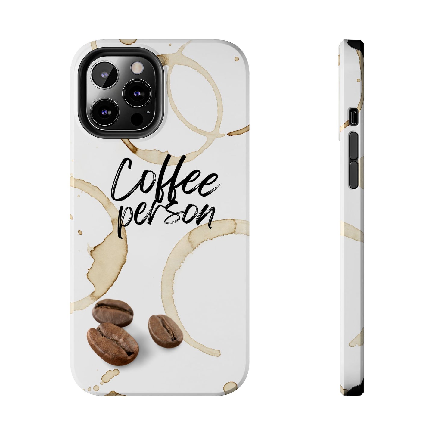 Coffee Person Humorous Design - Tough Phone Case for iPhones and Samsung Smartphones