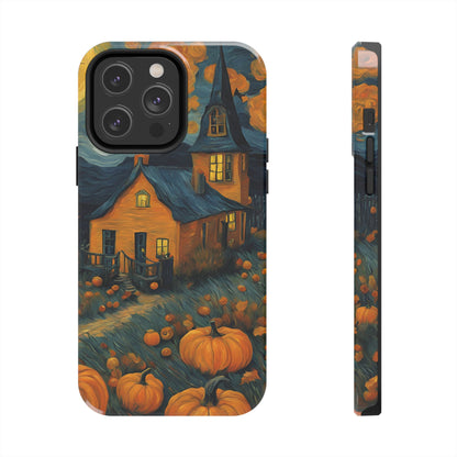 Spooky Haunted House Design - Tough Phone Case for iPhones and Samsung Smartphones