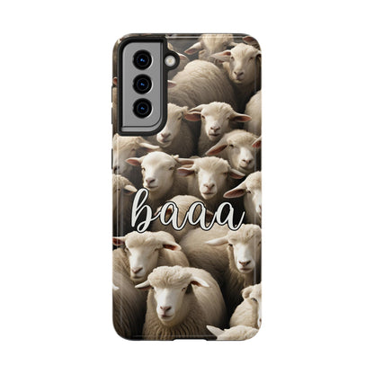 Sheep say Baaaa - Tough Phone Case for iPhone and Samsung Smartphones