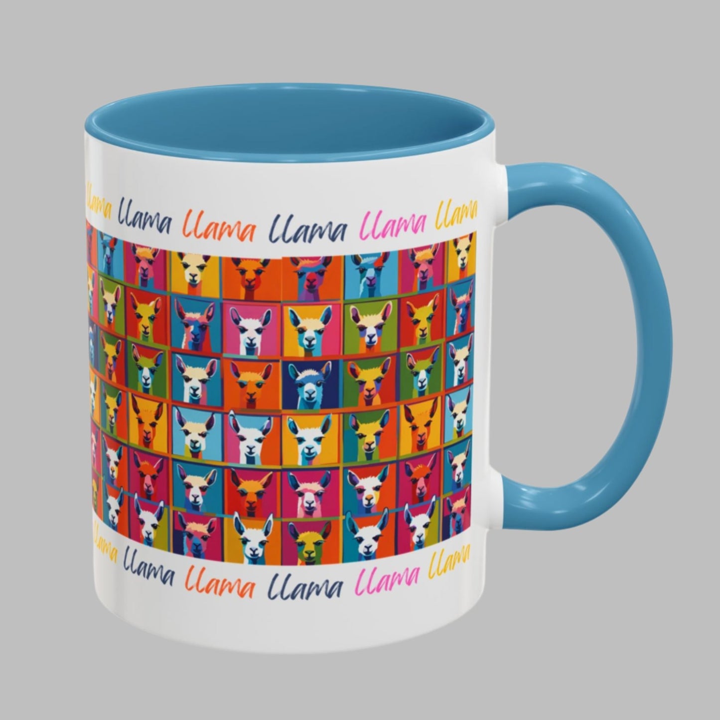 Llama Mug Colorful Pattern Mug - Artisan Design