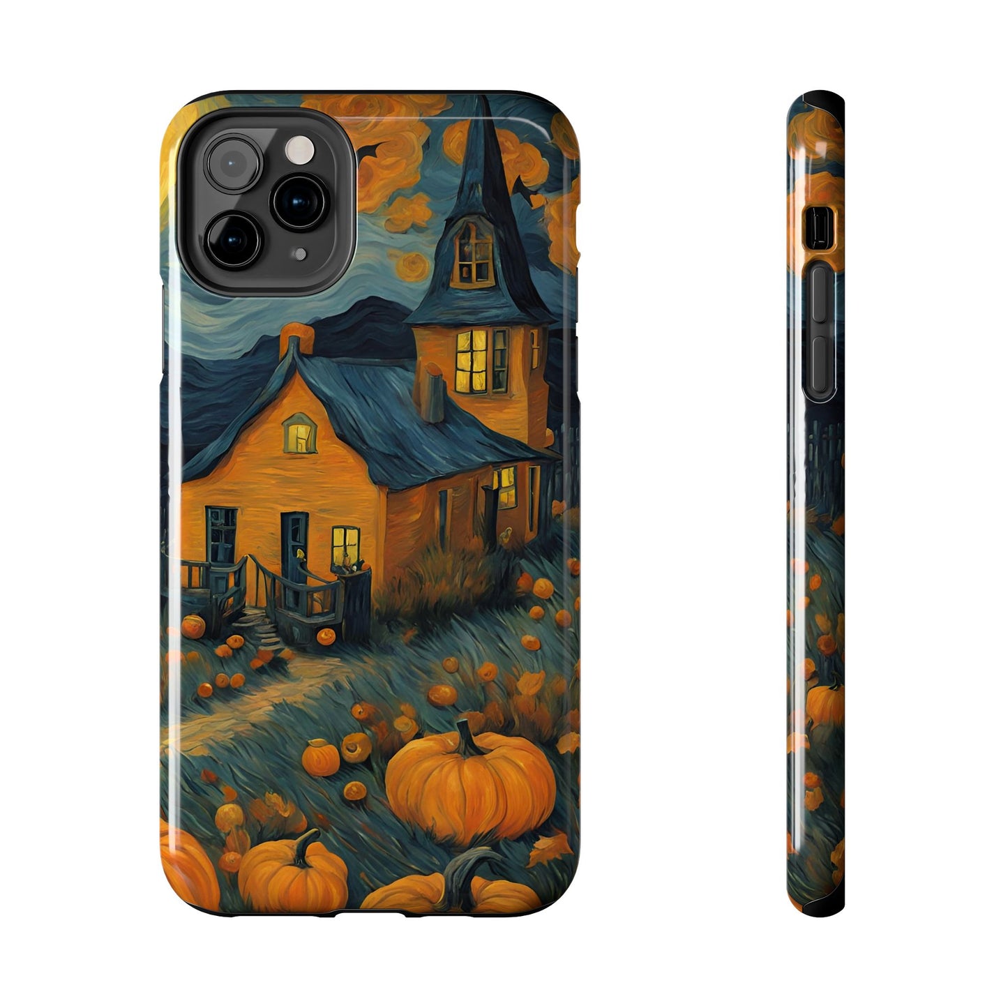 Spooky Haunted House Design - Tough Phone Case for iPhones and Samsung Smartphones