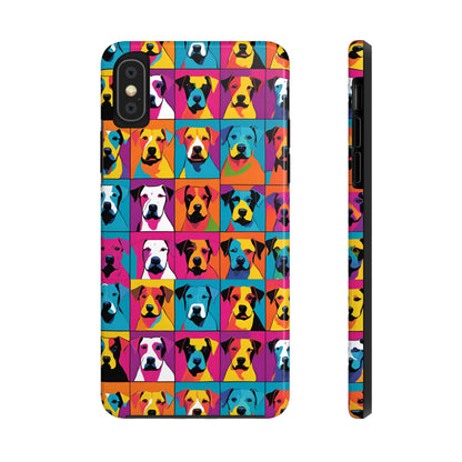 Colorful Dogs - Tough Phone Case for iPhones and Samsung Smartphones