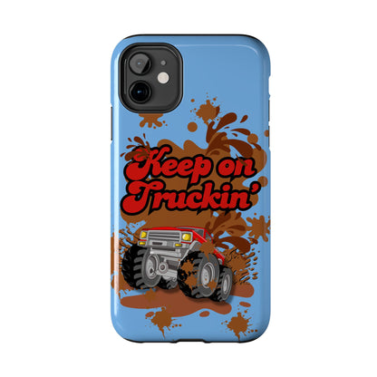 Keep on Truckin' in Blue - Tough Phone Case for iPhones and Samsung Smartphones