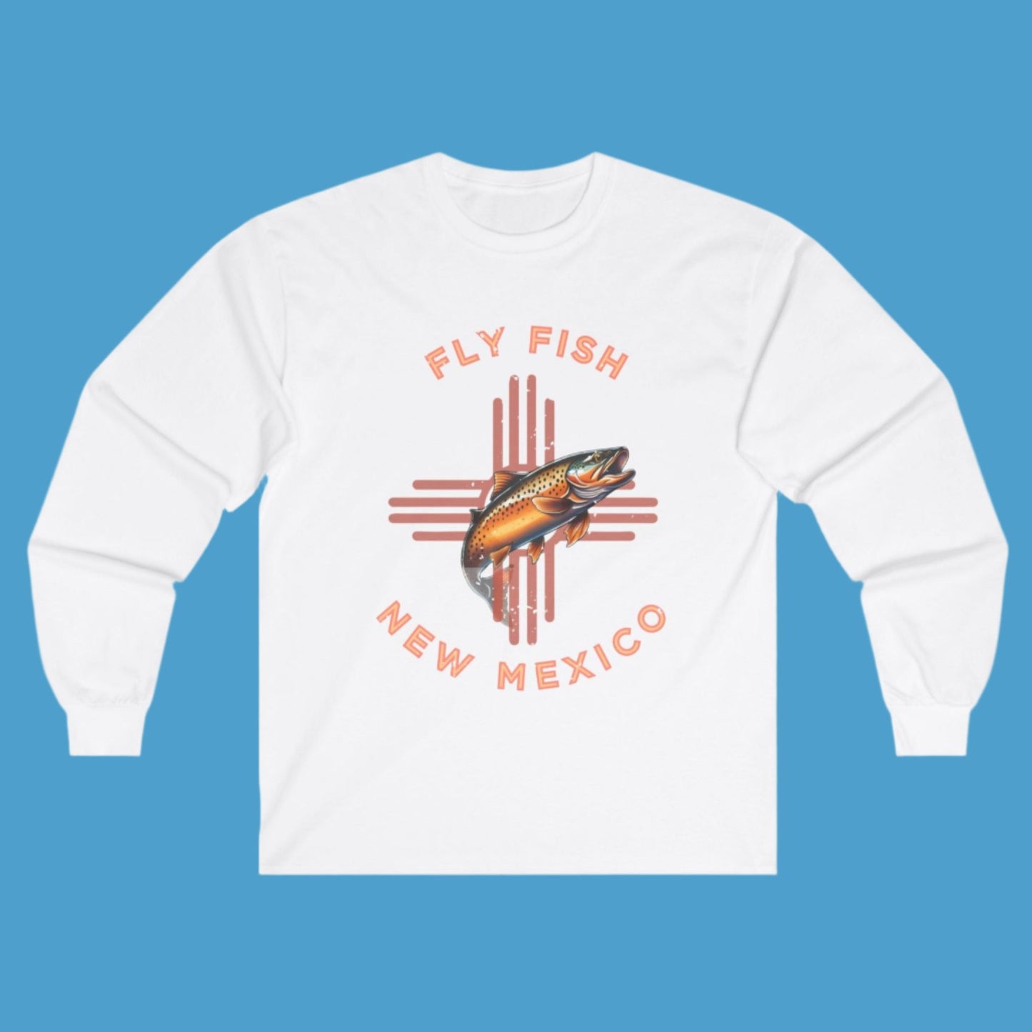 Fly Fish New Mexico Distressed Long Sleeve Tee  Zia - Women's