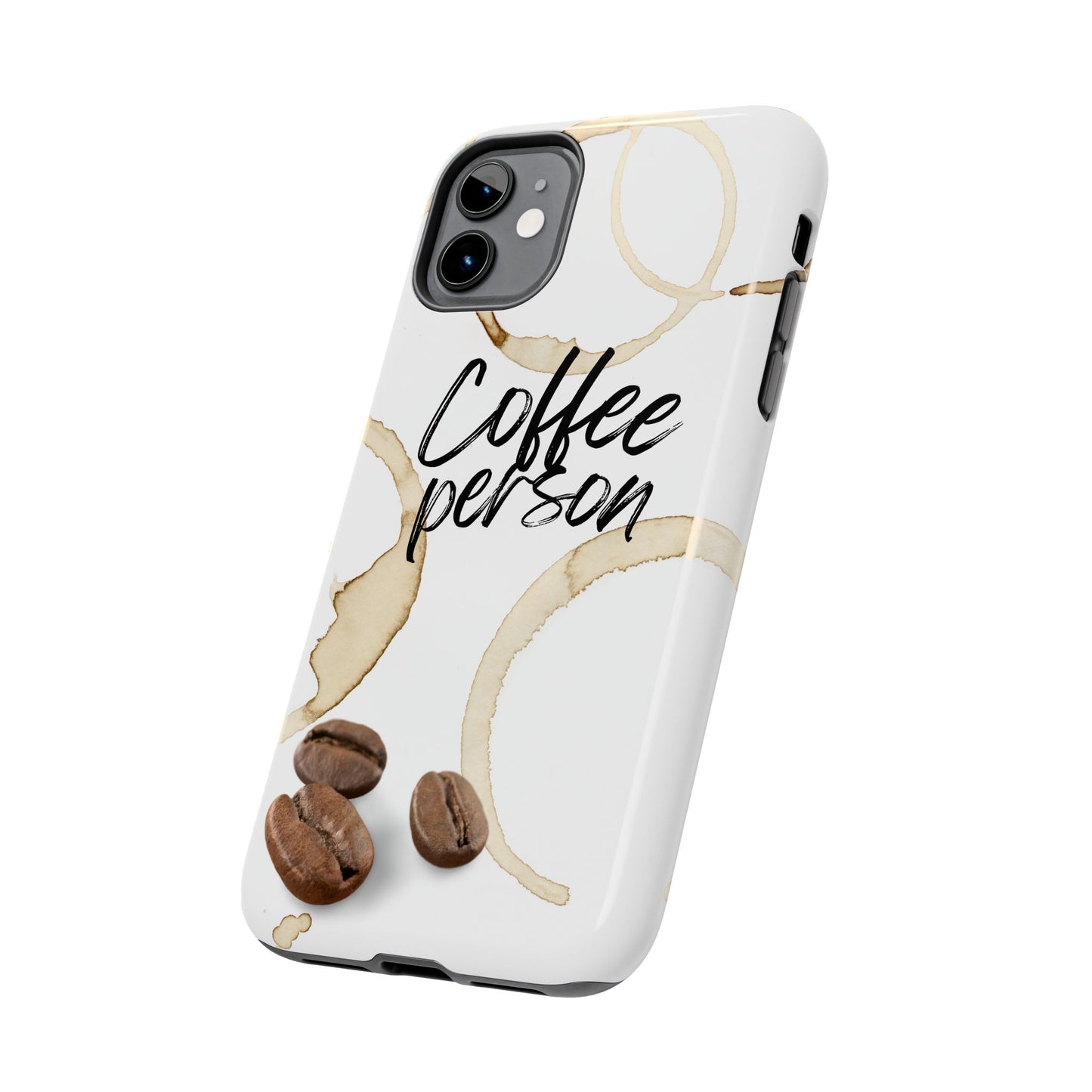 Coffee Person Humorous Design - Tough Phone Case for iPhones and Samsung Smartphones