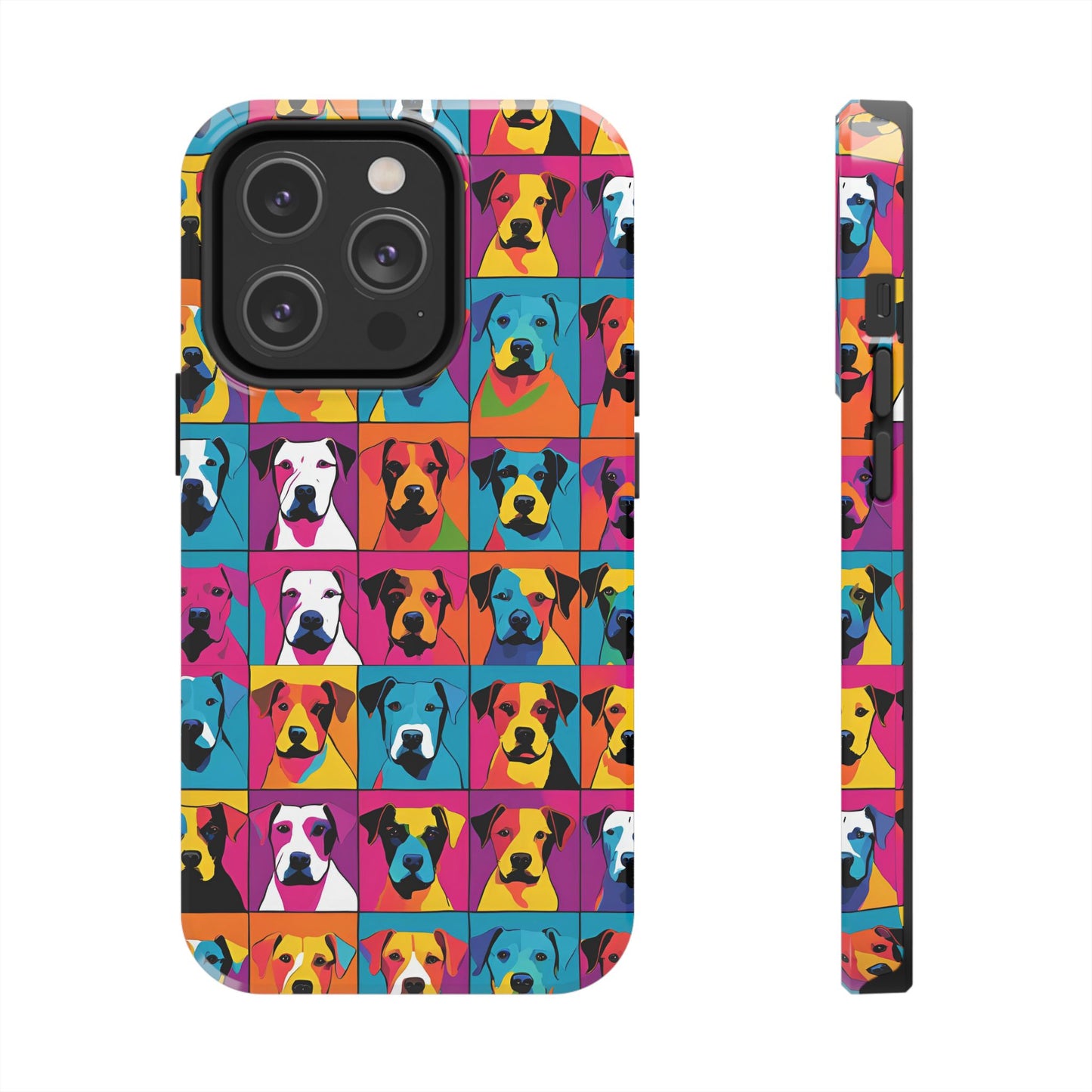 Colorful Dogs - Tough Phone Case for iPhones and Samsung Smartphones