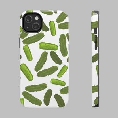 Humorous Pickles Design - Tough Phone Case for iPhones and Samsung Smartphones