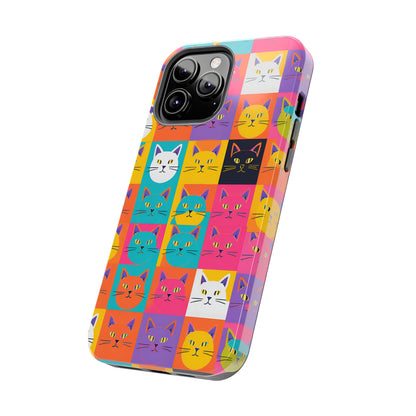 Cats in Pop Art - Tough Phone Case for iPhones and Samsung Smartphones