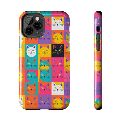 Cats in Pop Art - Tough Phone Case for iPhones and Samsung Smartphones