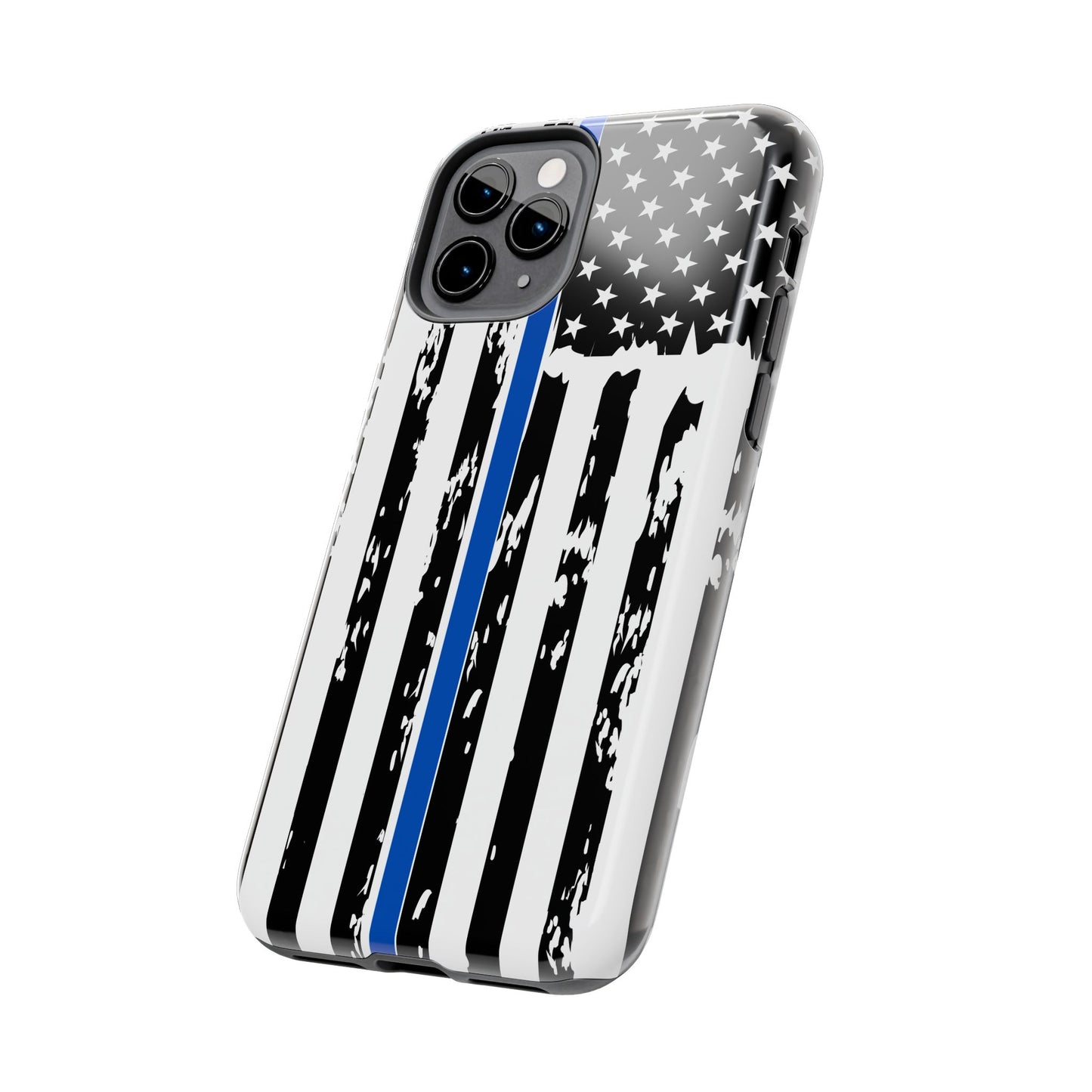 Phone Case: American Flag Blue Line Law Enforcement