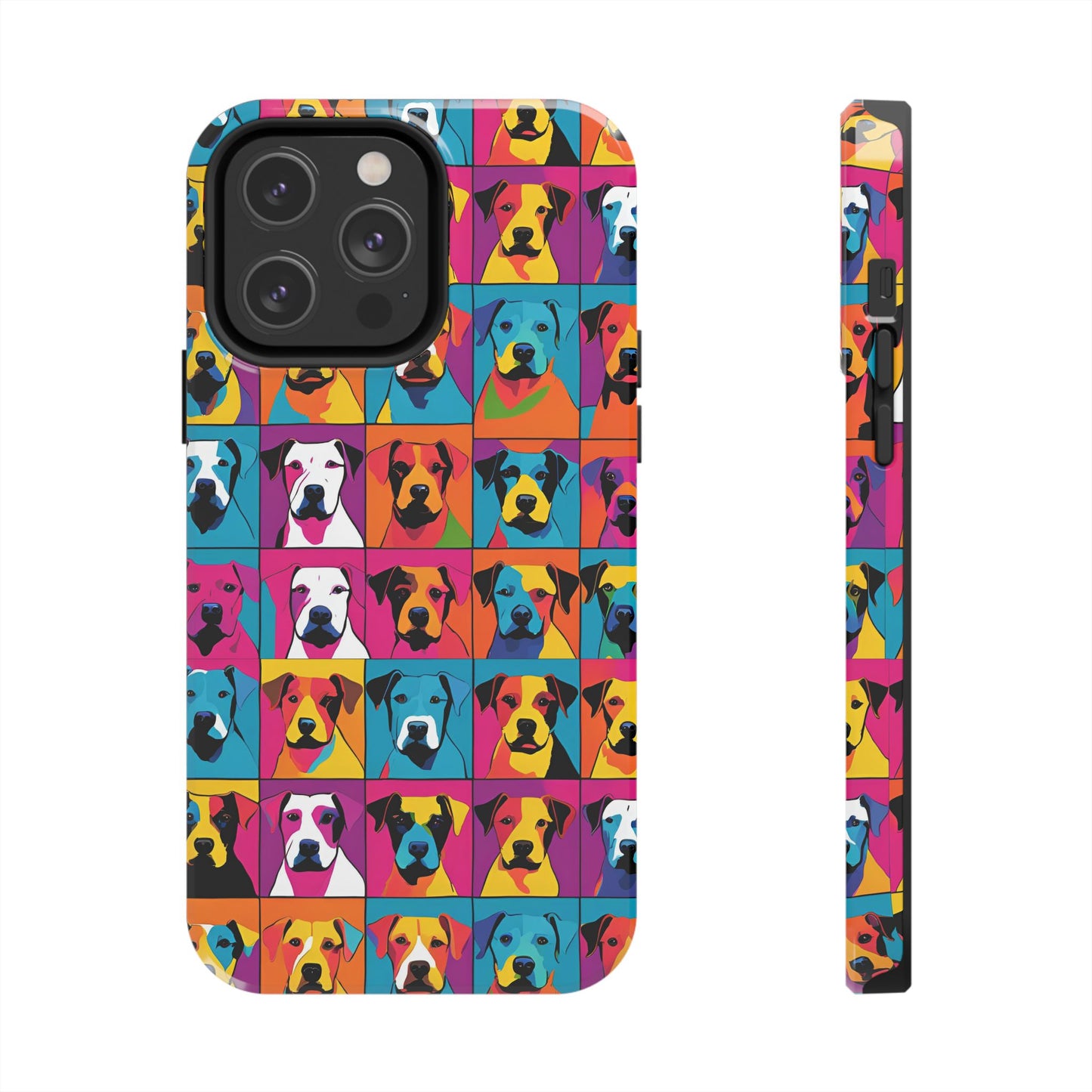 Colorful Dogs - Tough Phone Case for iPhones and Samsung Smartphones