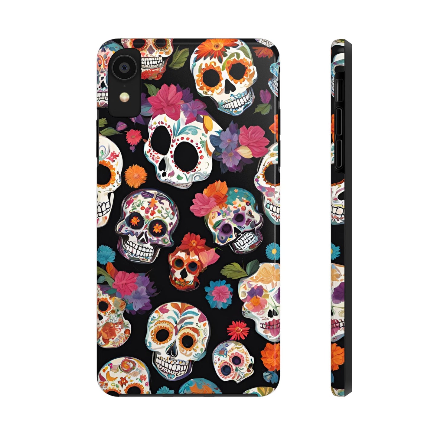 Day of the Dead Sugar Skulls el Día de Todos los Santos - Tough Phone Case for iPhones and Samsung Smartphones