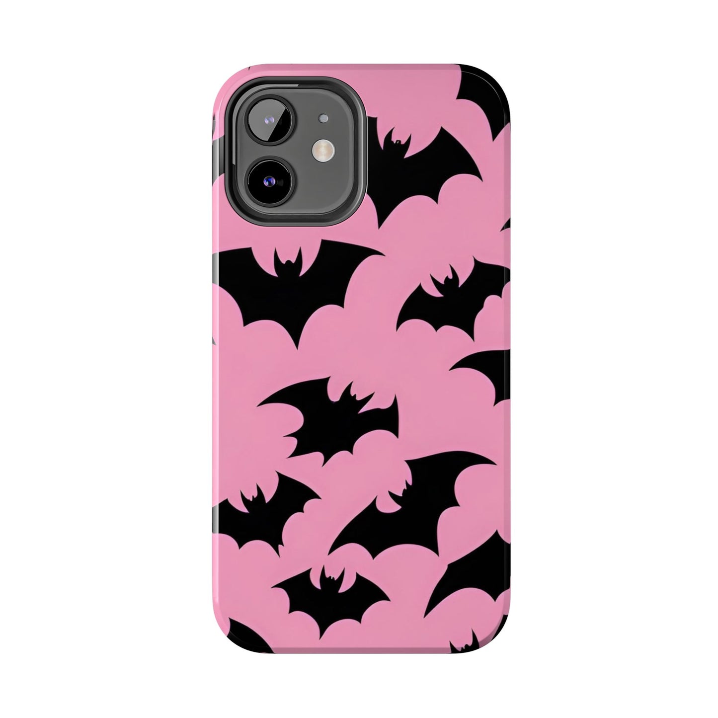 Halloween Bats on Pink - Tough Phone Case for iPhones and Samsung Smartphones