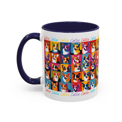 Coffee Mug Corgi Pop-Art Personalized with Name