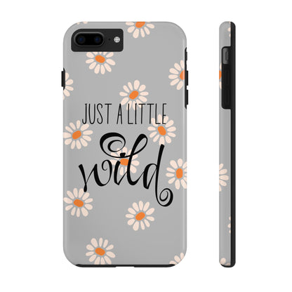 Just a Little Wild in Gray - Tough Phone Case for iPhone and Samsung Smartphones