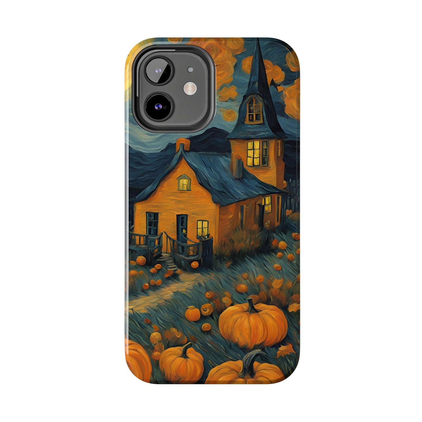 Spooky Haunted House Design - Tough Phone Case for iPhones and Samsung Smartphones