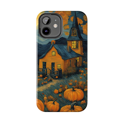 Spooky Haunted House Design - Tough Phone Case for iPhones and Samsung Smartphones