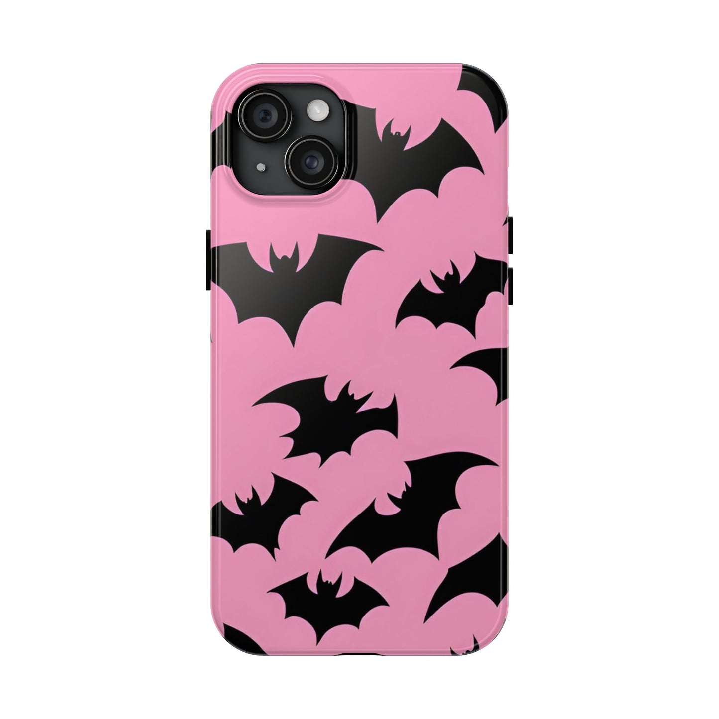 Halloween Bats on Pink - Tough Phone Case for iPhones and Samsung Smartphones