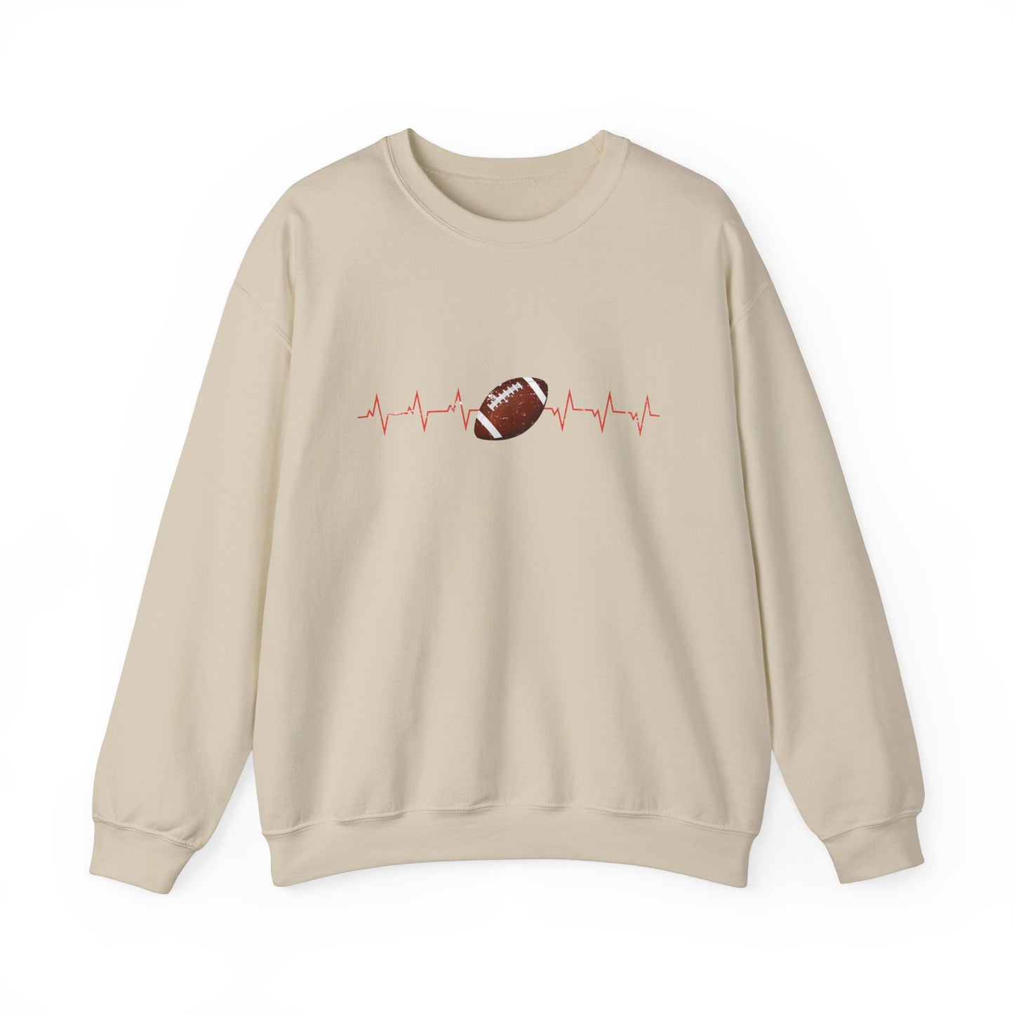 Distressed Football Design Sweatshirt for Women