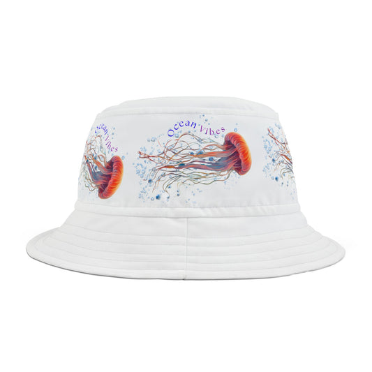 Bucket Hat - Ocean Vibes Jellyfish