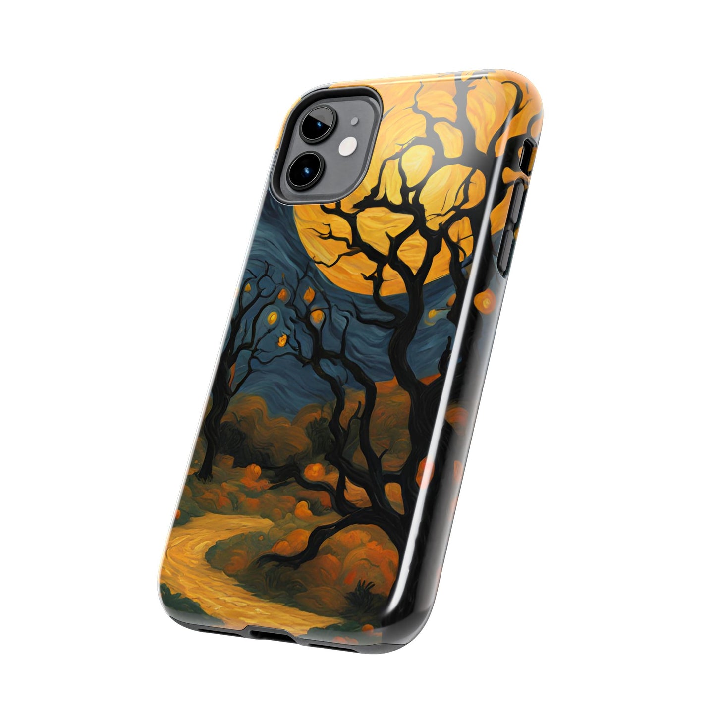 Phone Cases - Halloween Haunted Road Full Moon Design