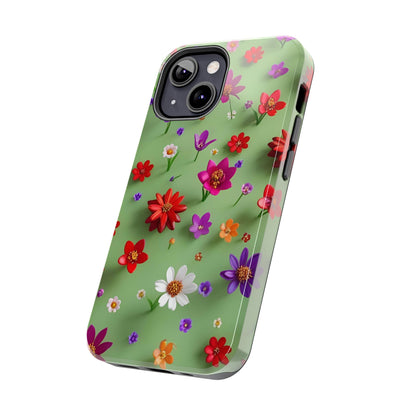 Tough Phone Cases - Summer Flowers in 3D