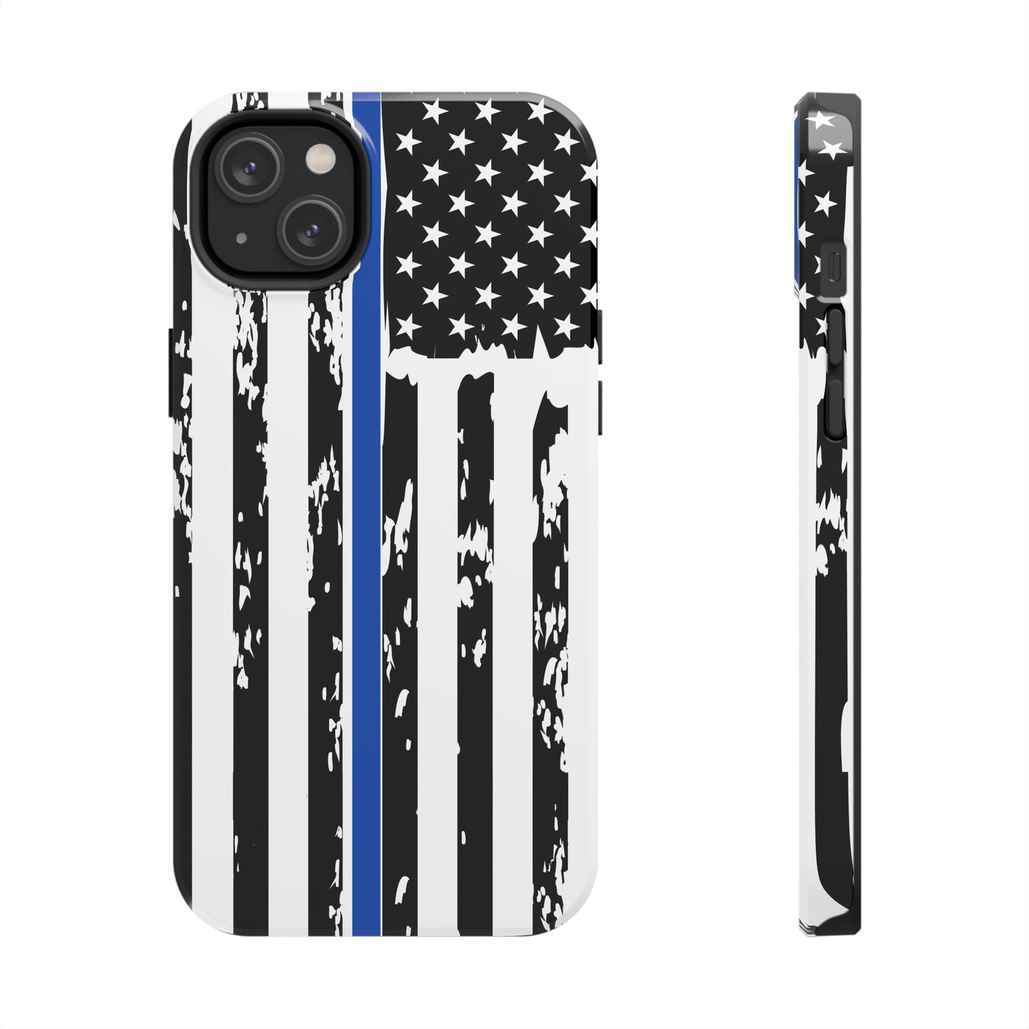 Phone Case: American Flag Blue Line Law Enforcement