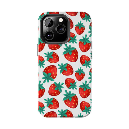 Strawberries - Tough Phone Case for iPhones and Samsung Smartphones