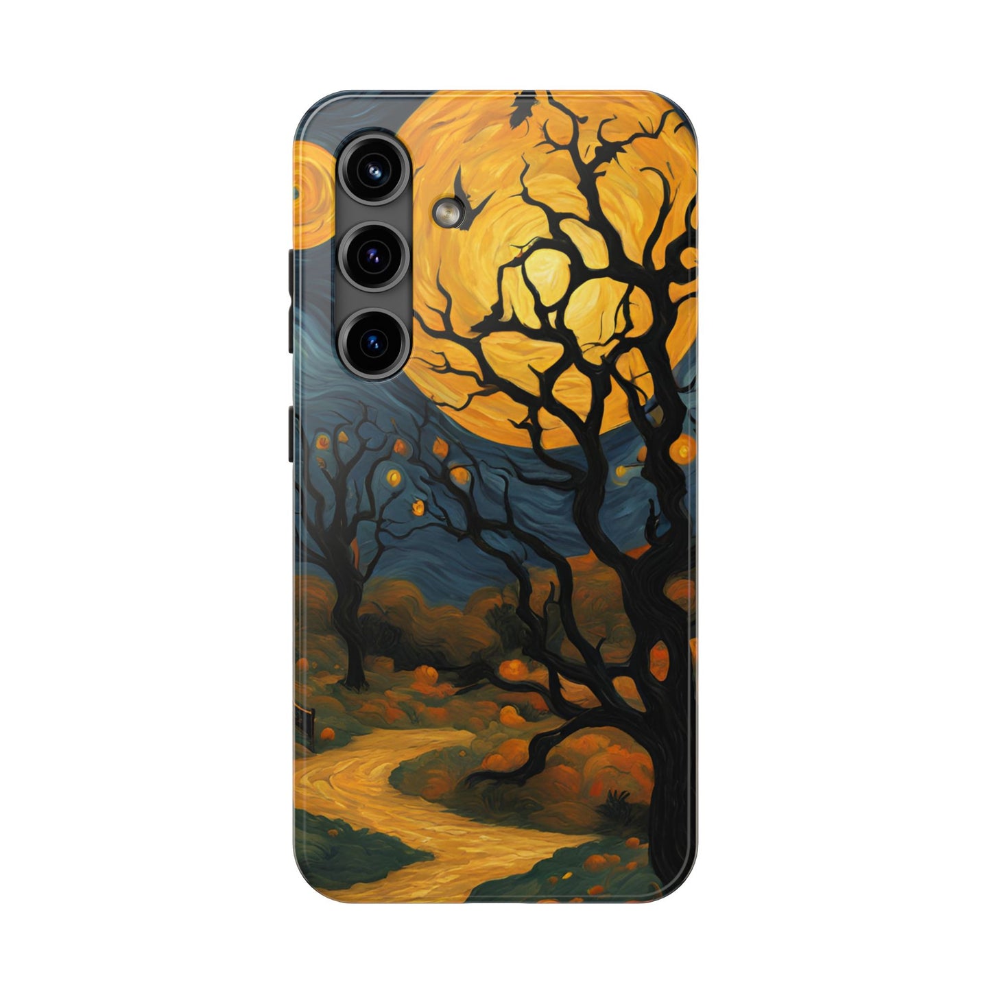 Phone Cases - Halloween Haunted Road Full Moon Design