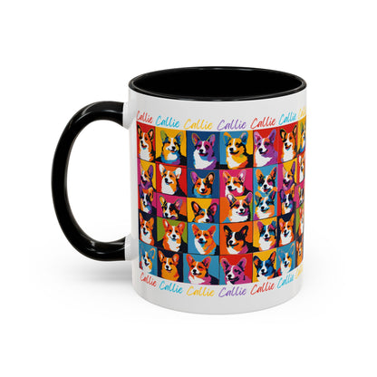 Coffee Mug Corgi Pop-Art Personalized with Name