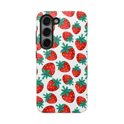 Strawberries - Tough Phone Case for iPhones and Samsung Smartphones