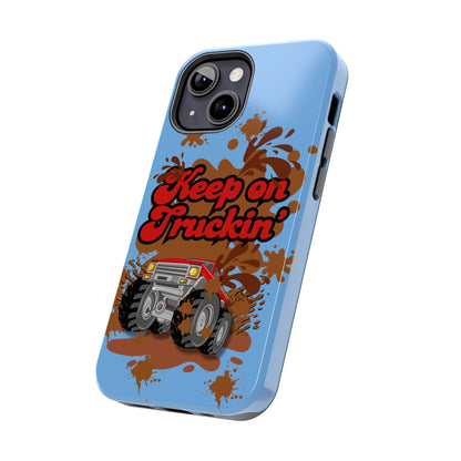 Keep on Truckin' in Blue - Tough Phone Case for iPhones and Samsung Smartphones