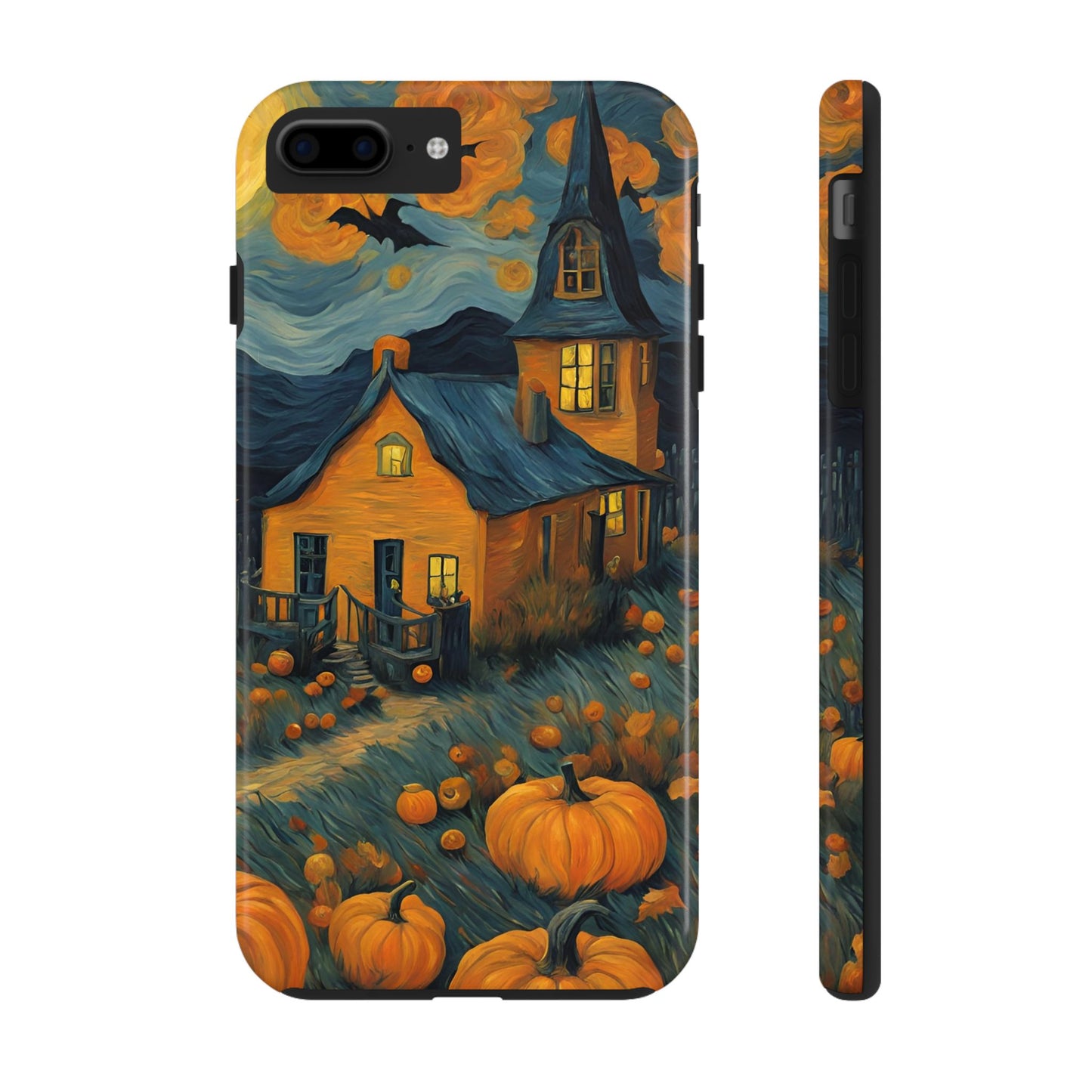 Spooky Haunted House Design - Tough Phone Case for iPhones and Samsung Smartphones