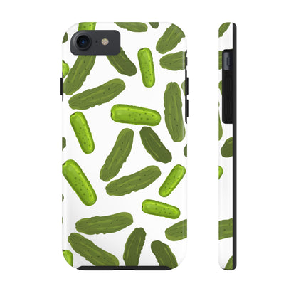 Humorous Pickles Design - Tough Phone Case for iPhones and Samsung Smartphones