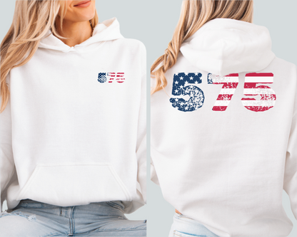 Patriotic Hoodie - New Mexico 575 Design