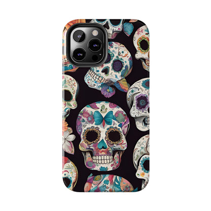 Day of the Dead Sugar Skulls el Día de Todos los Santos - Tough Phone Case for iPhones and Samsung Smartphones