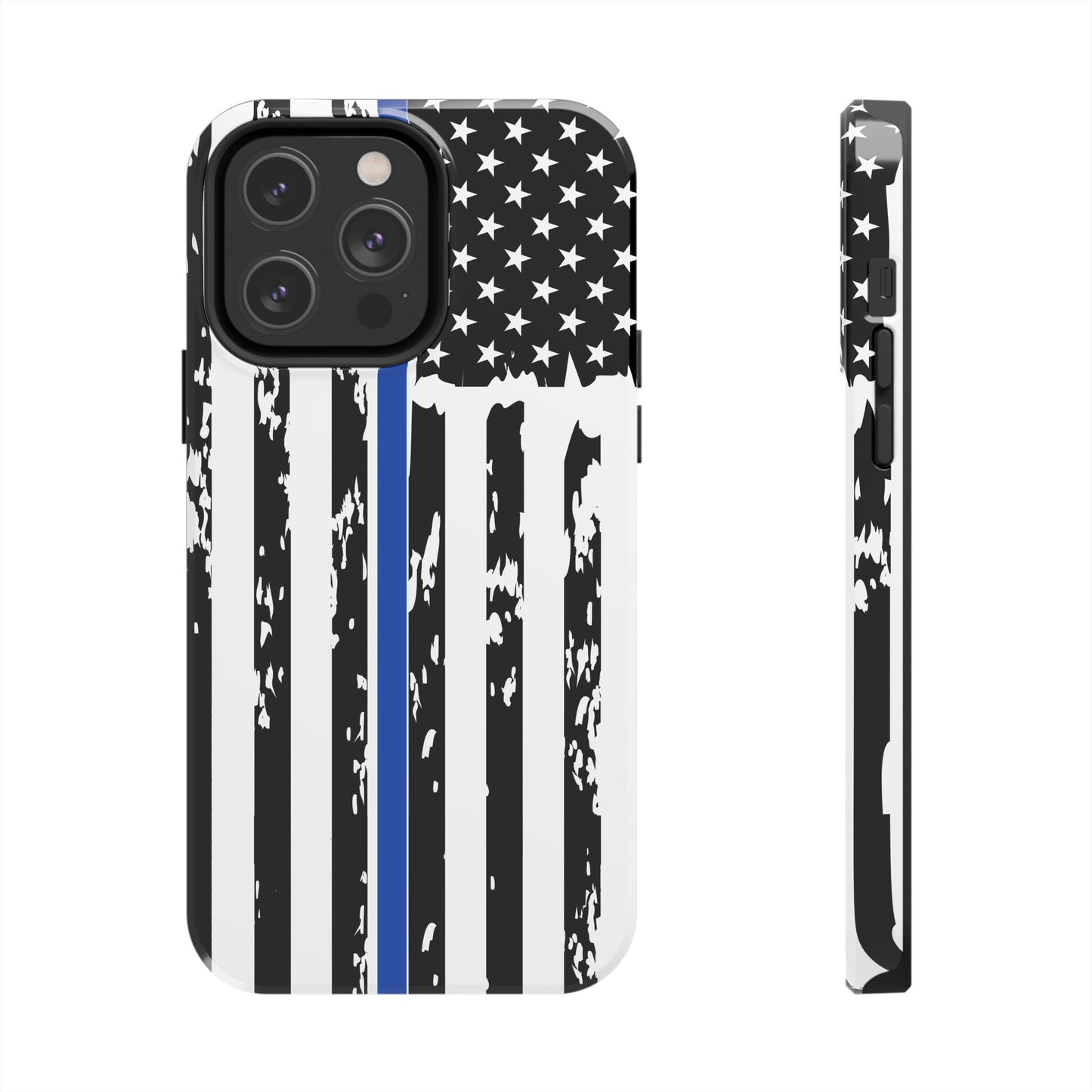 Phone Case: American Flag Blue Line Law Enforcement