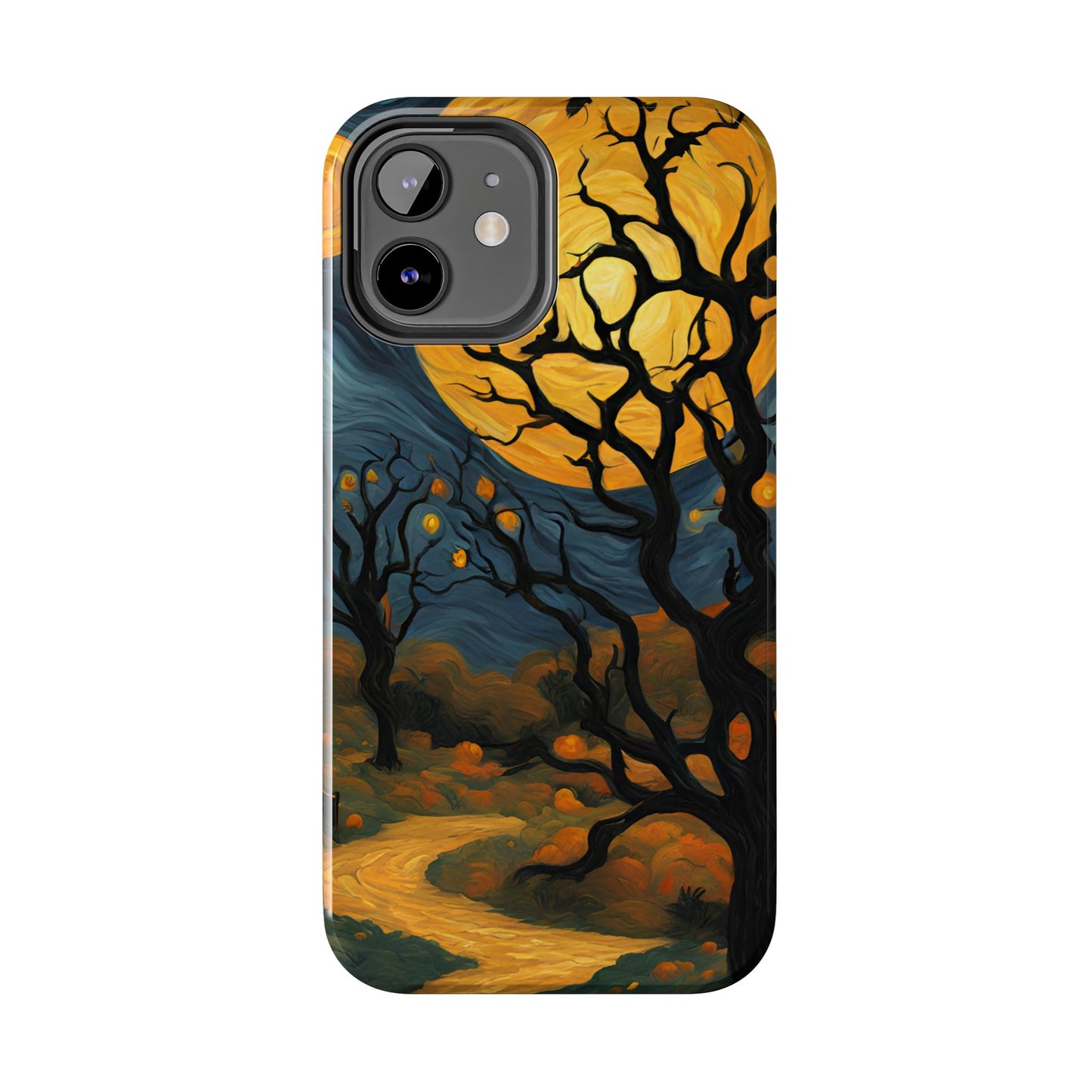 Phone Cases - Halloween Haunted Road Full Moon Design