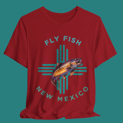 Fly Fishing New Mexico Distressed T - Shirt  - Women's