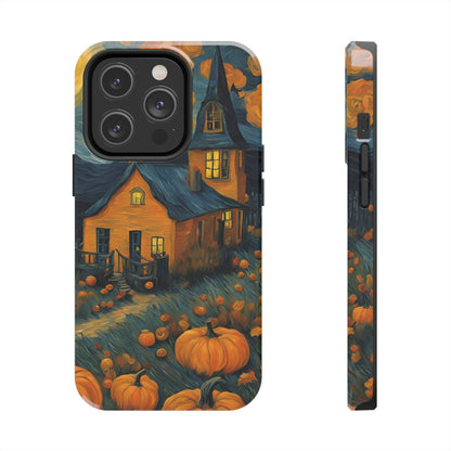 Spooky Haunted House Design - Tough Phone Case for iPhones and Samsung Smartphones