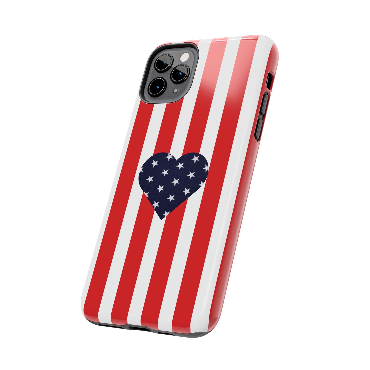 Stars and Stripes with Love - Tough Phone Case for iPhones and Samsung Smartphones