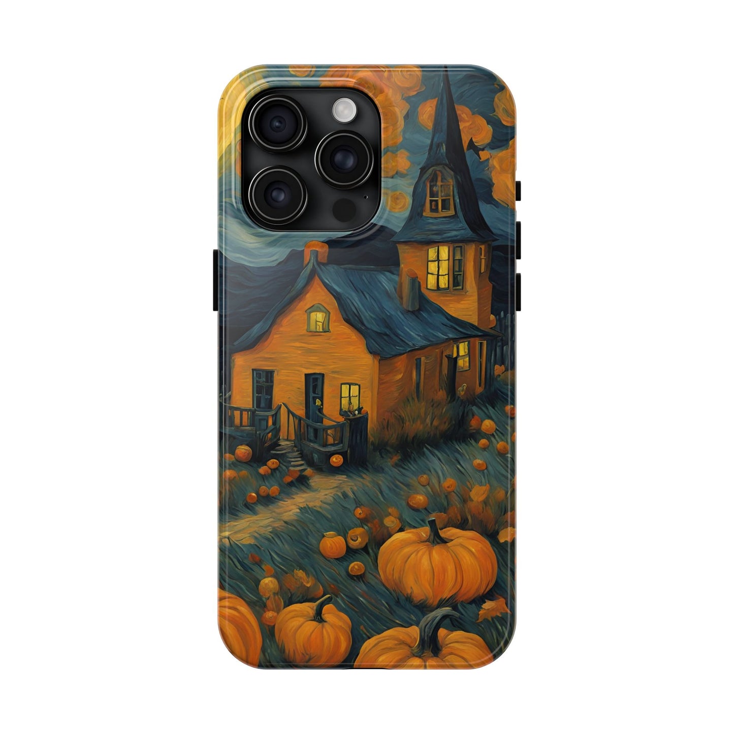 Spooky Haunted House Design - Tough Phone Case for iPhones and Samsung Smartphones