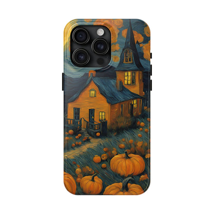 Spooky Haunted House Design - Tough Phone Case for iPhones and Samsung Smartphones