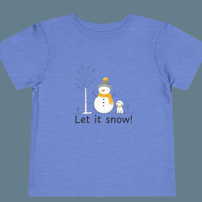 Snowman Toddler Short Sleeve Tee