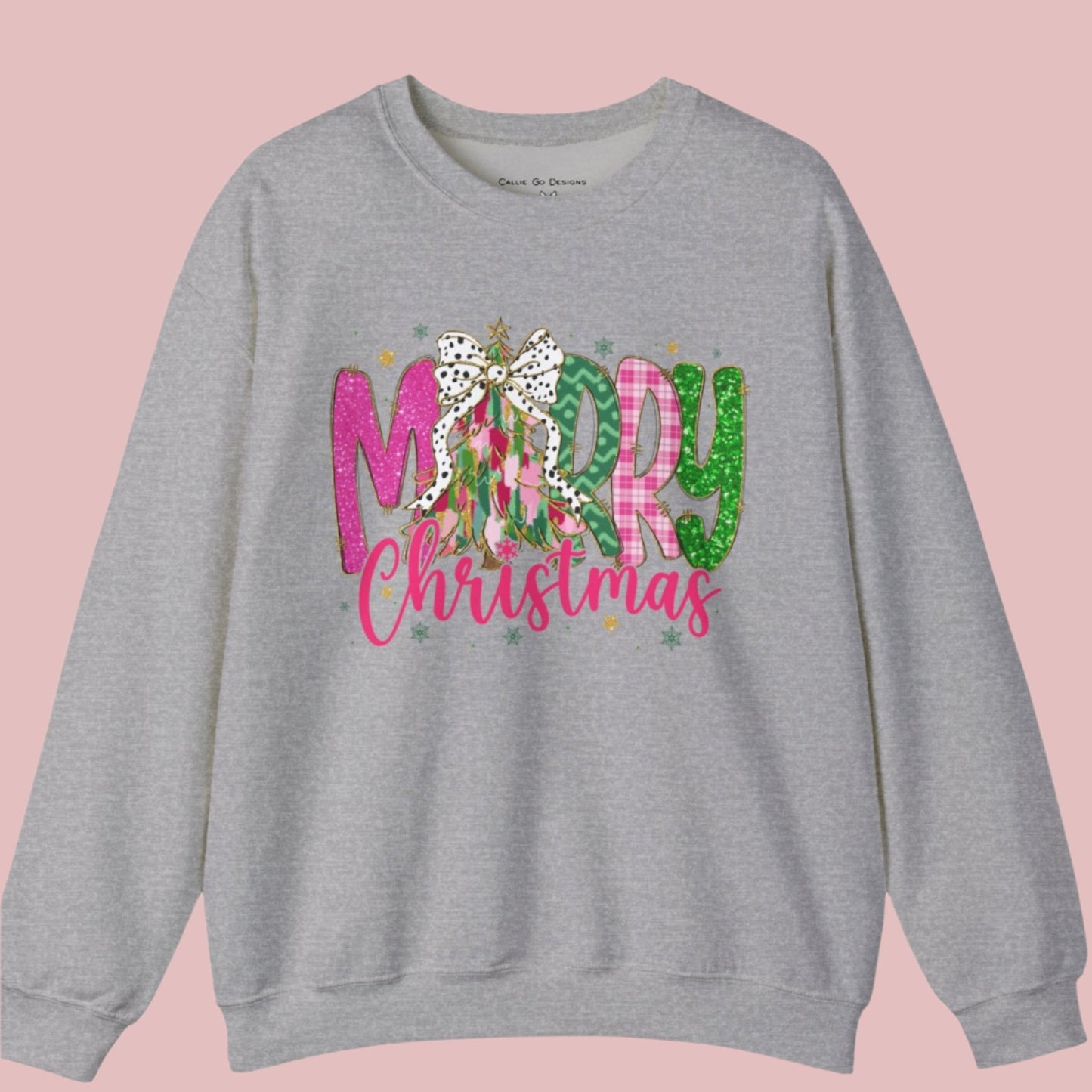 Merry Christmas Festive Unisex Heavy Blend™ Crewneck Sweatshirt