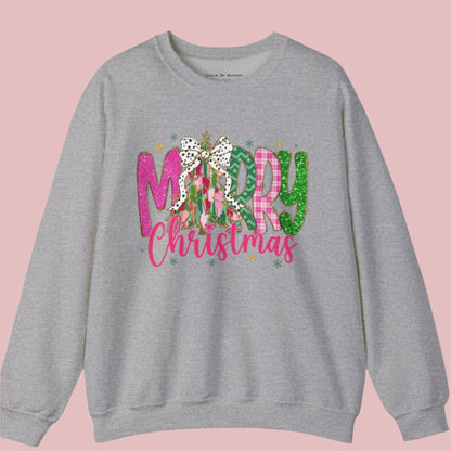 Merry Christmas Festive Unisex Heavy Blend™ Crewneck Sweatshirt