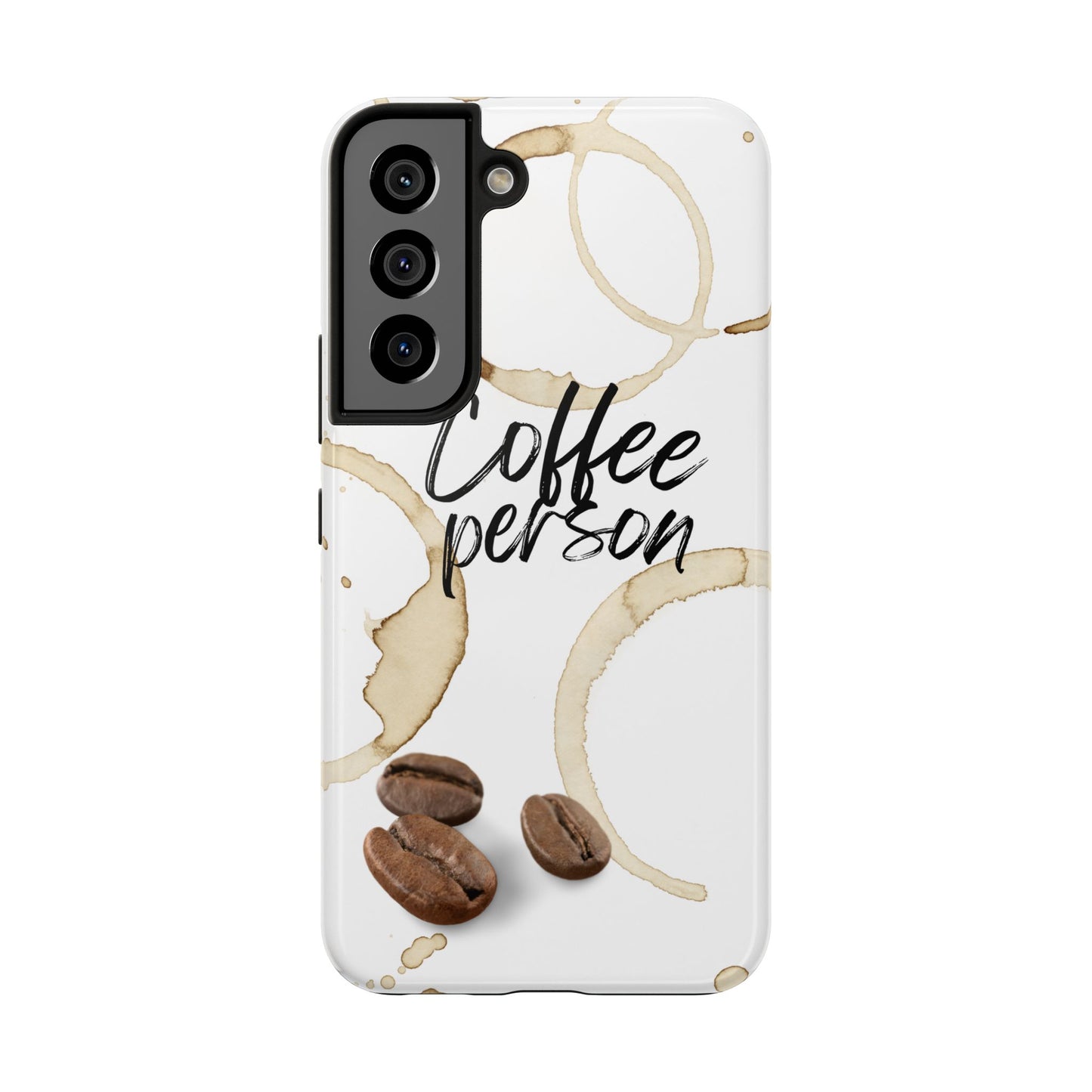 Coffee Person Humorous Design - Tough Phone Case for iPhones and Samsung Smartphones