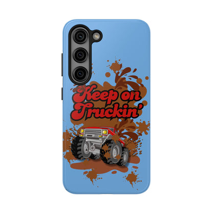 Keep on Truckin' in Blue - Tough Phone Case for iPhones and Samsung Smartphones